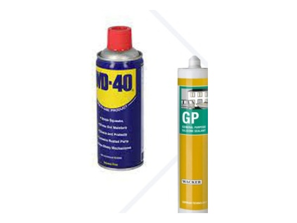 Silicone Sealants (Wacker GP) & WD-40 Sprays